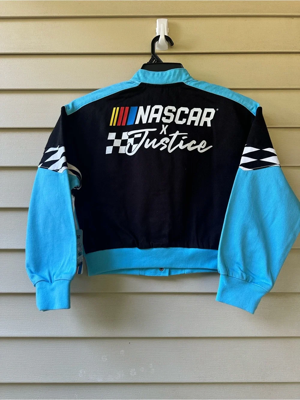 Justice NASCAR Racing Jacket - Black & Turquoise